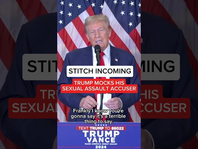 Trump mocks his sexual assault accuser