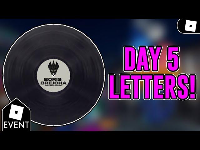 [EVENT] HOW TO GET THE DAY 5 LETTERS & THE BORIS BREJCHA VINYL RECORD SHIELD IN BEATLAND! | ROBLOX