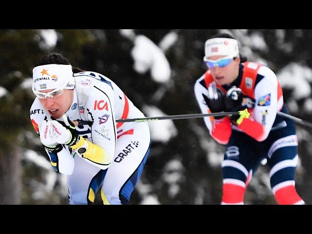  Charlotte Kalla vs  Marit Bjørgen Ruka 2017