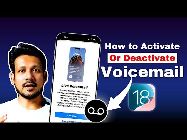 How to Activate Voicemail in iPhone iOS 18 | How to Turn off Voicemail on iPhone iOS 18 [HINDI]