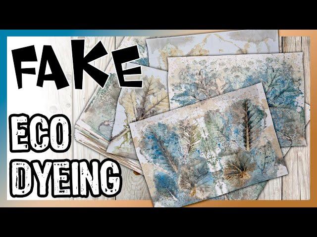    Fake Eco Dyeing mit Pflanzen, Kaffee und mehr. Einfache Technik für tolle Ergebnisse!