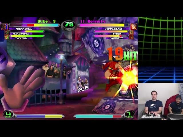 MvC2: Romneto - Psylocke Psy-Shot Infinite to 2x Crossup Assist Punish .:9.3.24:.