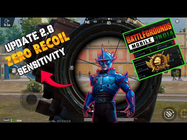 BGMI 2.8 UPDATE ZERO RECOIL SENSITIVITY SETTING || BGMI 2.8 BEST SENSITIVITY AND SETTING || BGMI