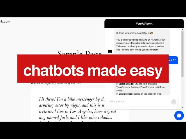 Build a personalized AI CHATBOT for your business (and watch your sales SOAR)