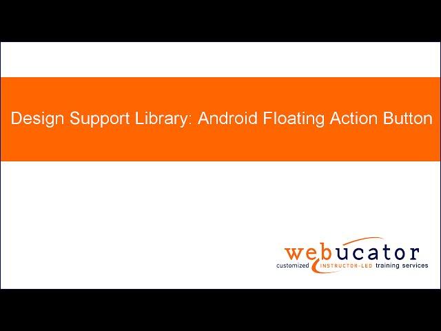 Design Support Library: Android Floating Action Button