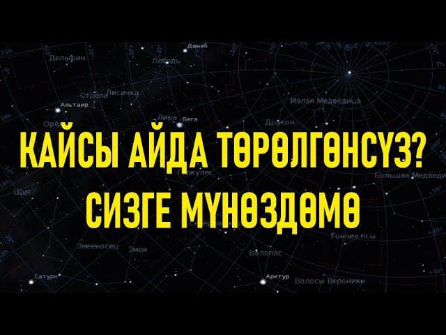 Кайсы айда төрөлгөнсүз? Сизге мүнөздөмө