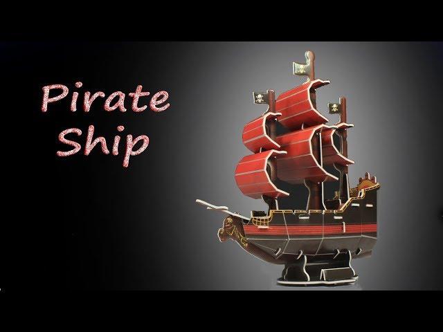 How to Solve Pirate Ship of 3D Puzzle - DIY Toy