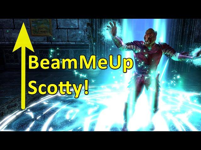 "BeamMeUp - Teleporter (Fast Travel)" - ESO Addon Showcase