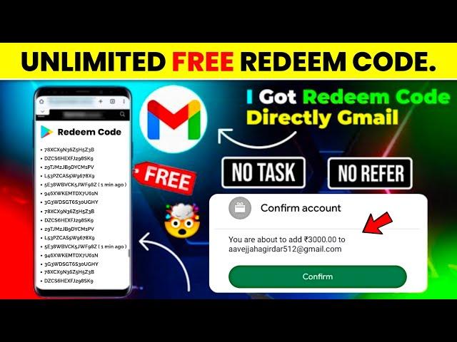  Free Redeem Code  Free Redeem Code App | Google Play Redeem Code Earning App | Redeem Code App