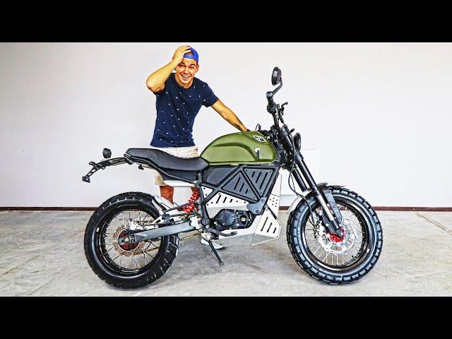 ЭЛЕКТРОМОТОЦИКЛ SCRAMBLER СДЕЛАН В УКРАИНЕ (SCRAMPER)