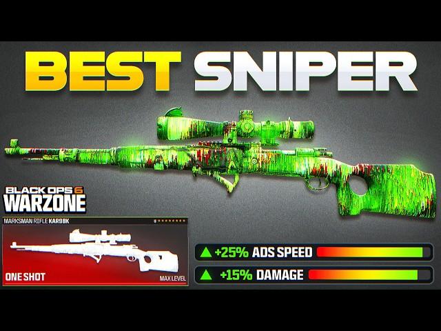 this *ONE SHOT* KAR98 is the BEST SNIPER SNIPER in BO6 WARZONE! (KAR98K Sniper Meta)