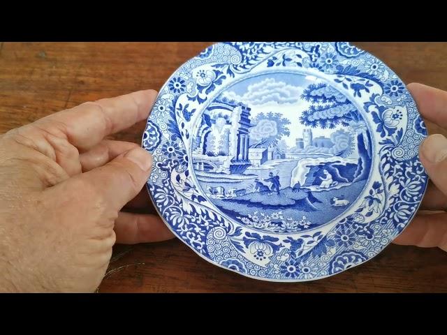 Spode Italian Blue and White China Side Plate