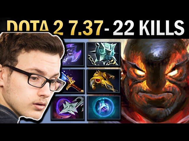 Ember Spirit Gameplay Miracle with 22 Kills and Slayer - Dota 2 7.37