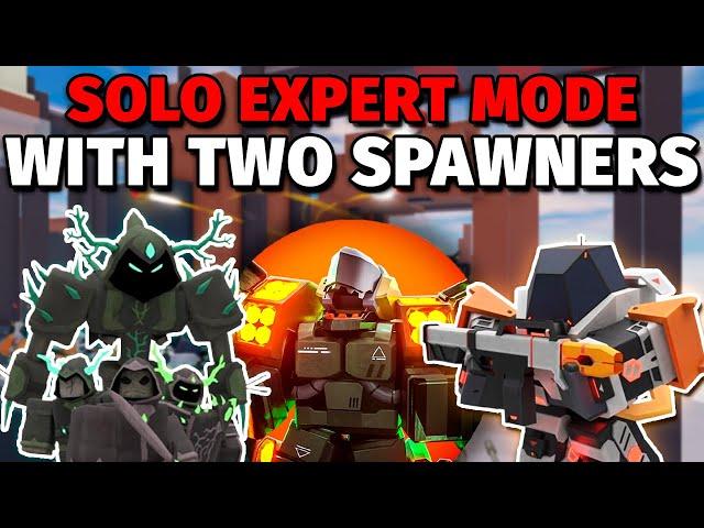 How to Solo Beat Expert Mode With Just Two Spawners | Tower Defense X