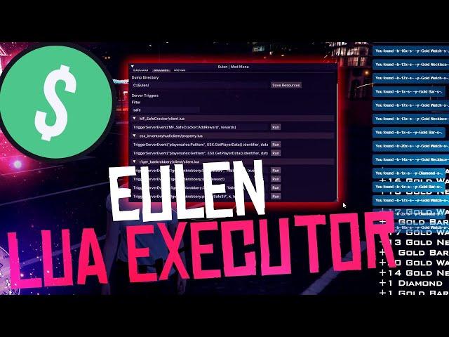 Eulen Cheats Lua Executor Working Making money | ESP + Aimbot Menu Internal FiveM