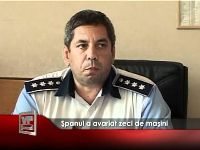 Spanul a avarit zeci de masini