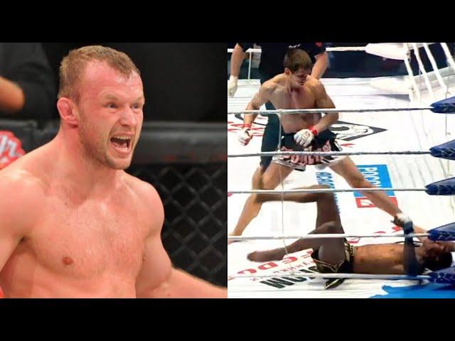 A brutal knockout from Shlemenko's student in 14 seconds! Almost took his head off!