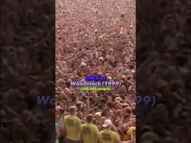 Biggest Shows in HipHop History! (DMX at Woodstock 1999)