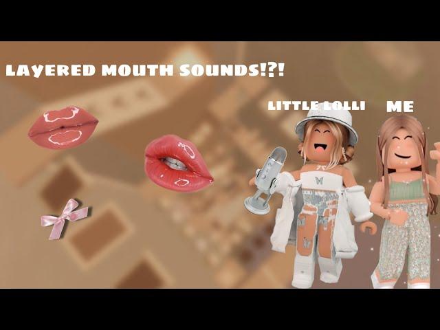 roblox asmr~COLLAB WITH LITTLE LOLLI ASMR?! (layered mouth sounds)