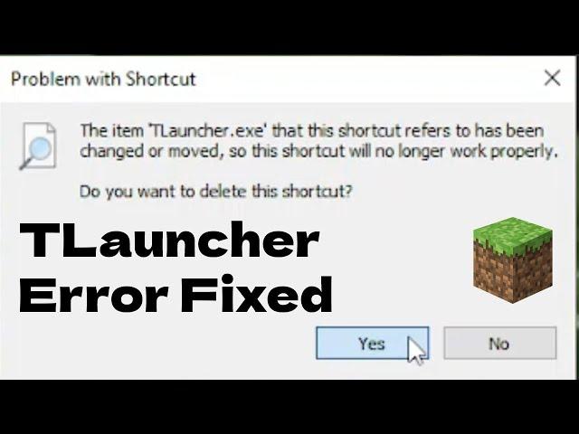 TLauncher Error "Problem With Shortcut" Fixed 100% working Minecraft