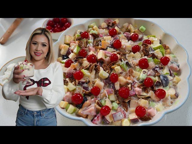 The Best Quick & Easy MEXICAN APPLE SALAD | Ensalada Navideña