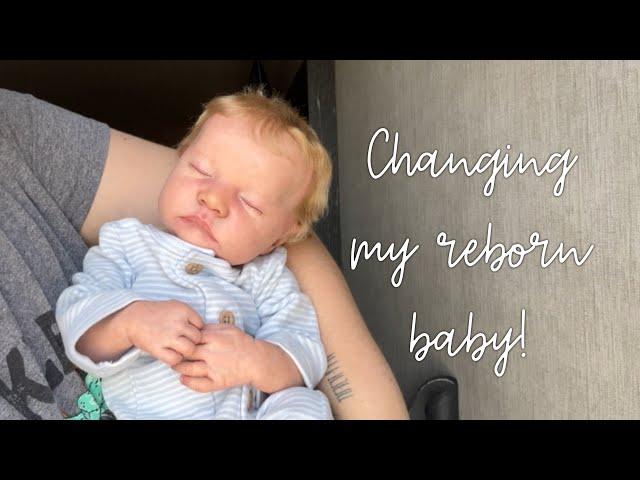 Changing my reborn baby & updates!