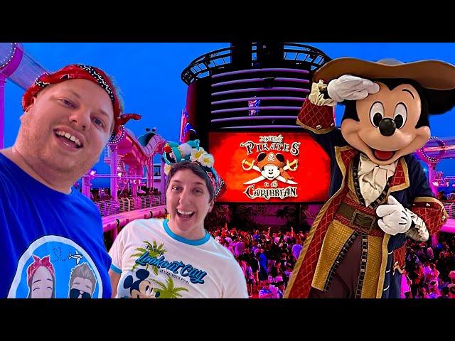 Day Onboard the Disney Fantasy! Pirates Night & Appreciating Small Ship Details!