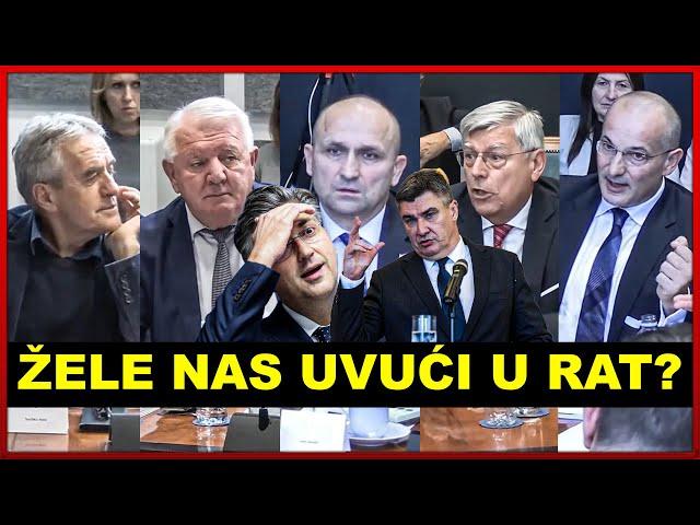 ŽELE NAS UVUĆI U RAT? Žestoko vrijeđanje Milanovića, HDZ sprema udar na Milanovića? Zekanović show