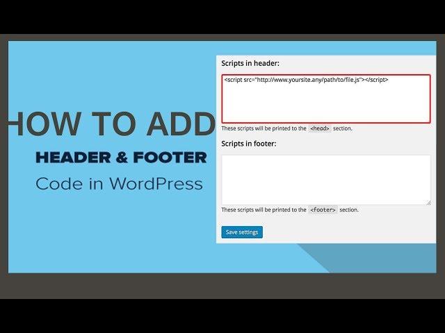 Insert headers and footers code  Wordpress Plugin 2019