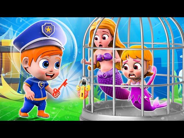 Baby Police Seve Mermaid ‍️‍️ | Little Mermaid Song | More Nursery Rhymes & Baby Songs