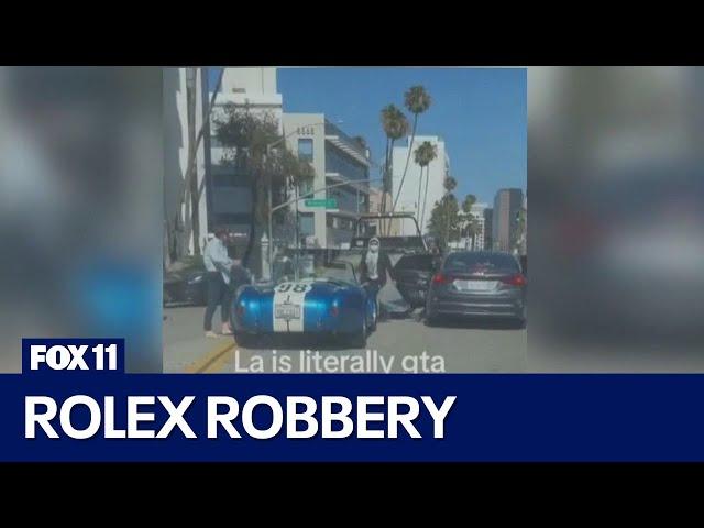 'LA is literally GTA': Man robbed over Rolex, robbers lead police chase