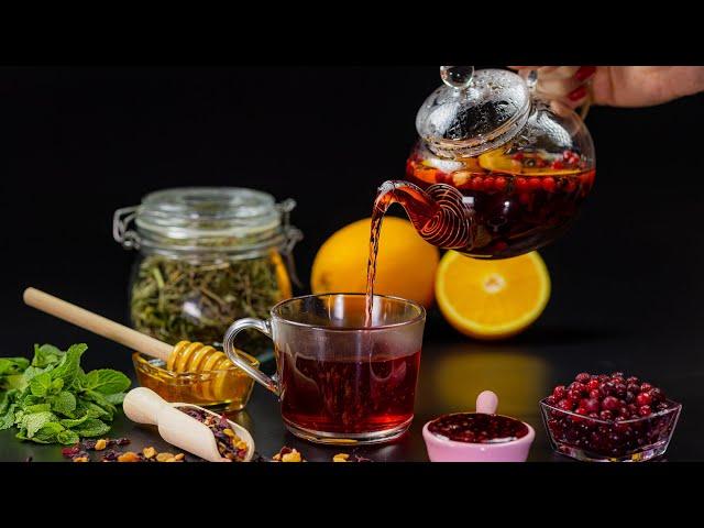 Homemade Winter Tea Recipes | Herbal Tea & Fruit Tea | Relax video