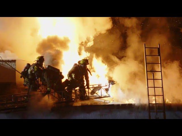 Caught on Video: Roof Collapses During Battle of Greater Alarm Church Fire in East Hollywood