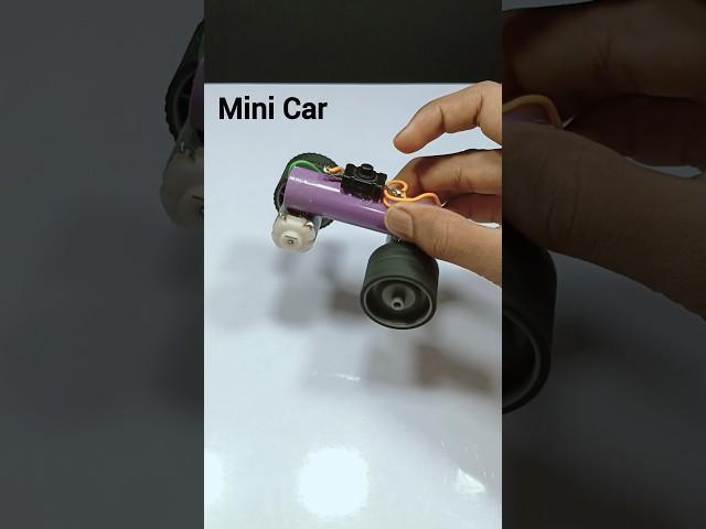 How to make mini car with motor || Mini toy car at home #motor #car #shorts