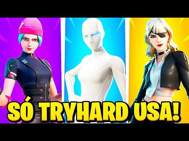 SKINS QUE SÓ QUEM É TRYHARD NO FORTNITE USA EM 2024!