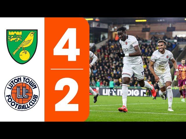 Norwich 4-2 Luton | Highlights