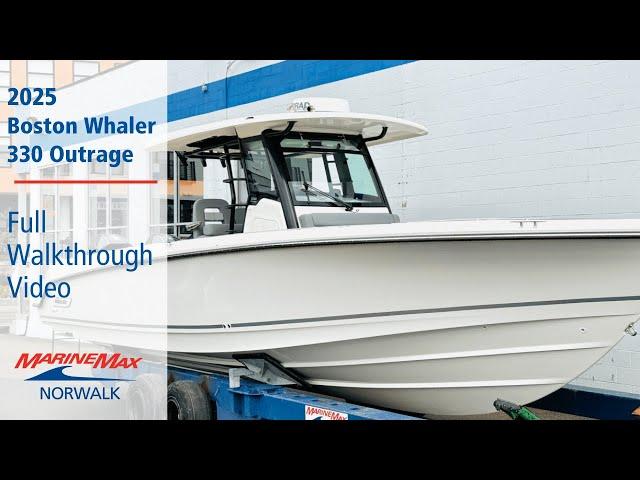 Available Now! 2025 Boston Whaler 330 Outrage | MarineMax Norwalk