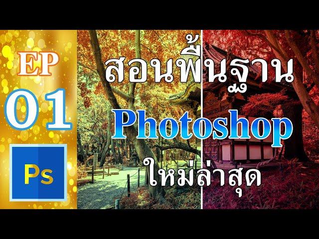 สอนPhotoshopพื้นฐานเบื้องต้น วิธีใช้งาน Photoshop สำหรับมือใหม่ EP01