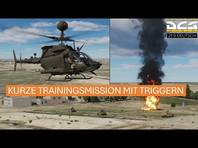 Kurze Trainingsmission mit Triggern | OH-58D Kiowa Warrior | DCS World Deutsch