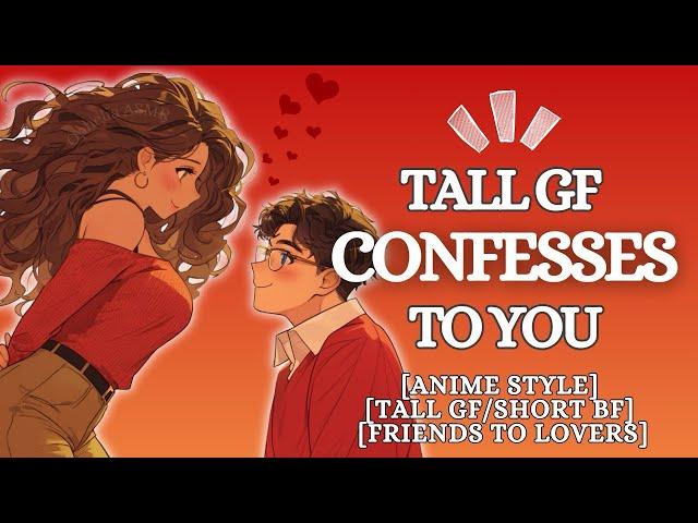 (No Music) Your Tall Anime Girl Friend Confesses [F4M] Friends to Lovers | Cute | ASMR GF Roleplay