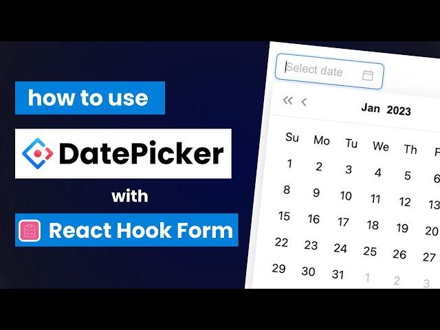 How to use AntD's Datepicker with React Hook Form