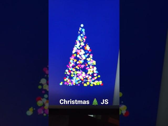 JavaScript Christmas tree  #shorts