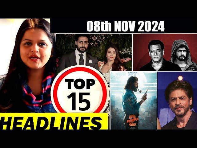 Top 15 Big News of Bollywood | 8th NOVEMBER  2024 | Salman Khan , Ramayana, Sunny Deol, Amir Khan