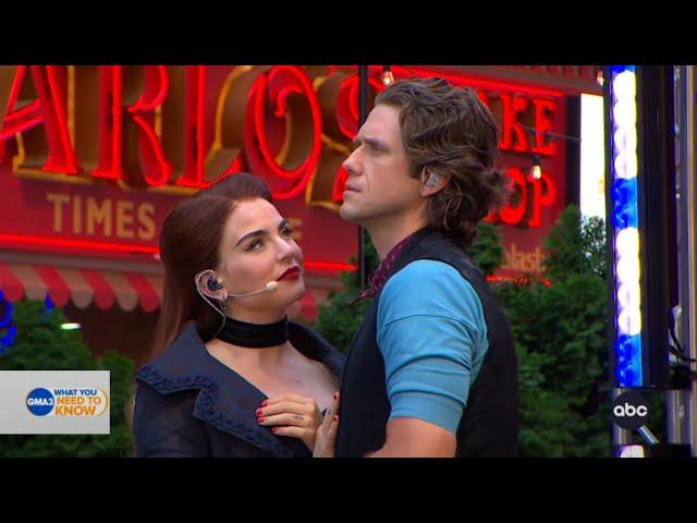 JoJo and Aaron Tveit perform 'Come What May' from Moulin Rouge! The Musical on Good Morning America