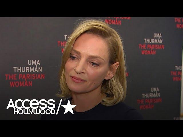 Uma Thurman Gets Emotional About Women Speaking Out On Sexual Harassment In Hollywood