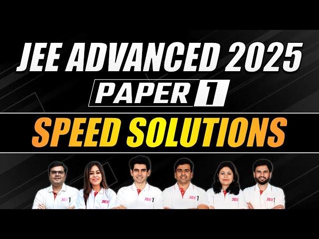 JEE Advanced 2025 Paper 1 Solutions #jee1 #jeeadvanced2025