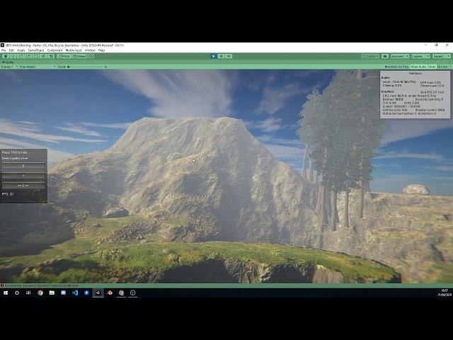 First Look at Landscape Auto Material Demo Scene