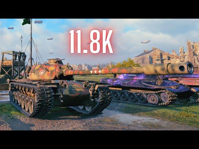 World of Tanks T110E5  11.8K Damage & 60TP 10K dmg