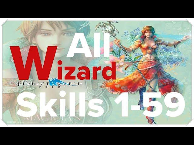 Perfect World International - All Wizard skills (1-59)