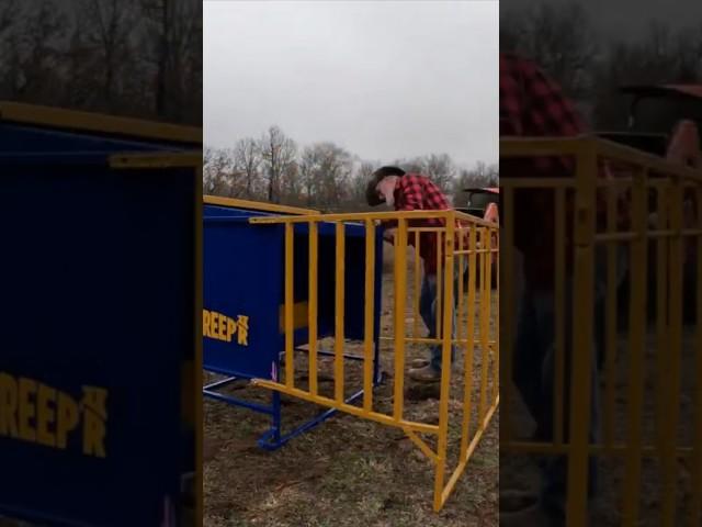 Lil’ Kreeper II Gate Assembly #farmlife #farm #cattle #calves #creepfeeder
